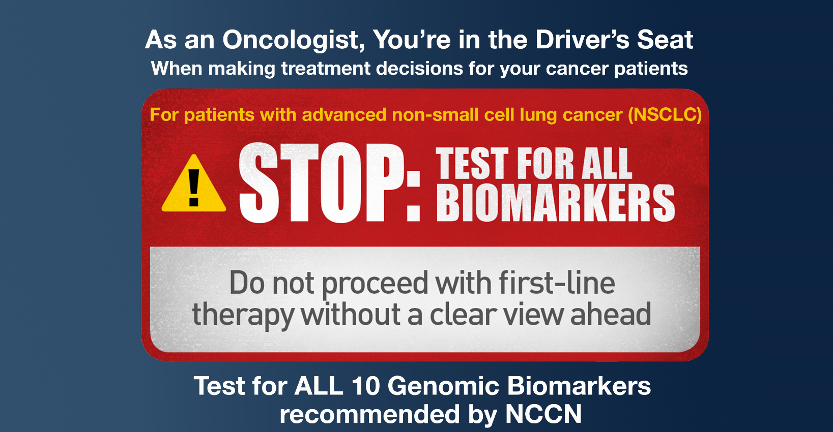 Clear Your View – An Initiative to ensure all NSCLC patients receive complete biomarker testing before first-line treatment